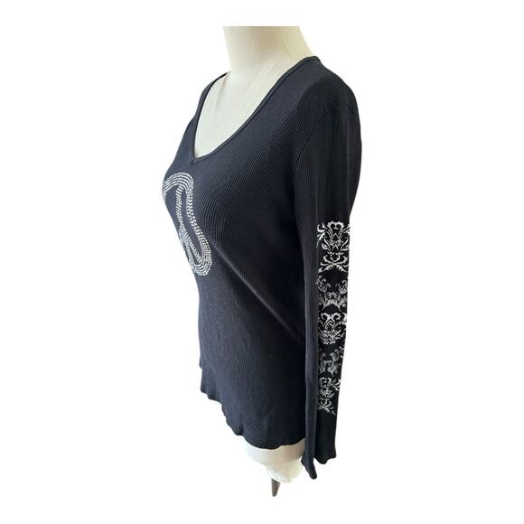 Vintage Sledge USA Y2K peace sign top Large - Picture 2 of 7